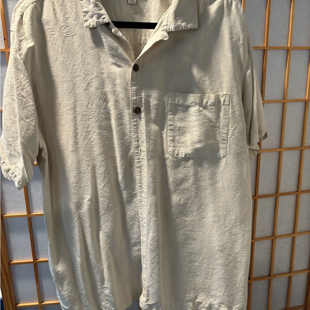 Island Shores Men’s XL Button Down 100% Silk